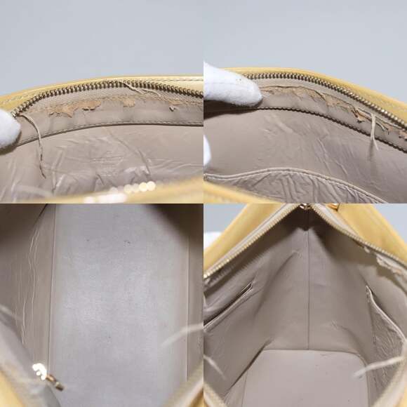 LOUIS VUITTON Monogram Vernis Houston Hand Bag Beige M91004 - Picture 12 of 13